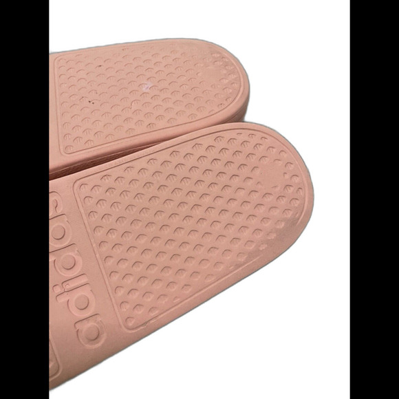 ADIDAS Adilette Lite Womens Slide Sandals Coral Peach Pink Sporty Size US 10 $49 - Picture 13 of 14
